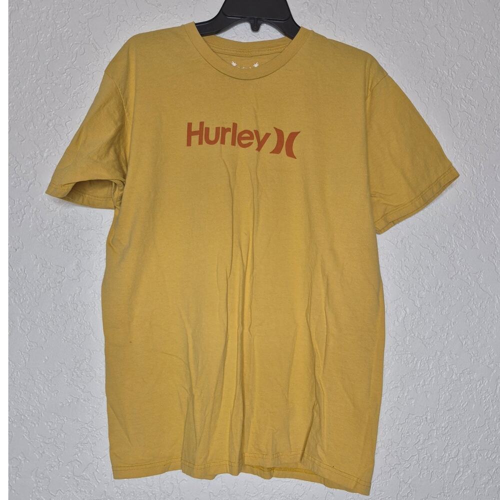 Hurley Short Sleeve T-Shirt Yellow Size XL